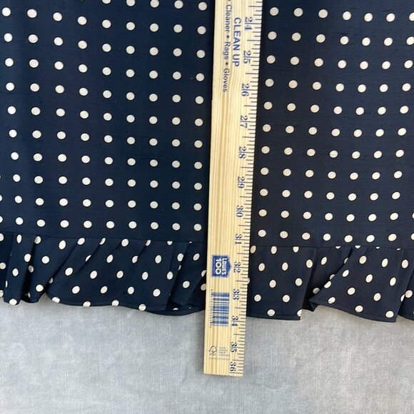 Pure and Simple Black and Cream Polka dot Silk Dress Size 6 - Picture 4 of 6